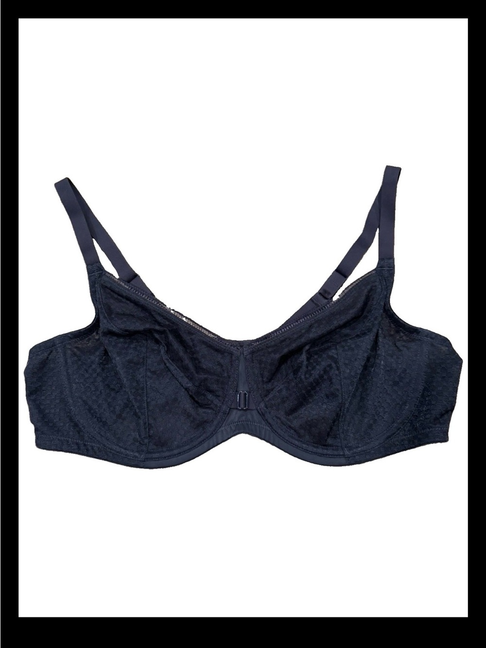 Playtex NWOT Underwire Balconette Unlined Summer Bra 44C black